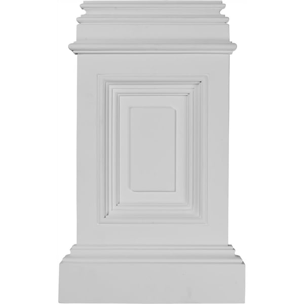 Ekena Millwork 10 7/8"W x 2 1/4"D x 17 3/4"H (Top: 8 1/8"W x 1"P) Classic Small Pedestal Base BAS10X17X02CL - main